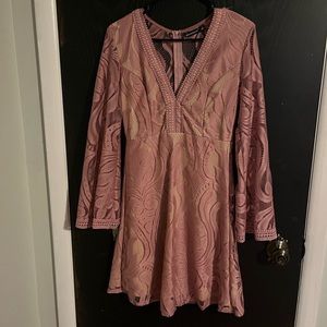 Pink lace Kasamysoul homecoming dress size S